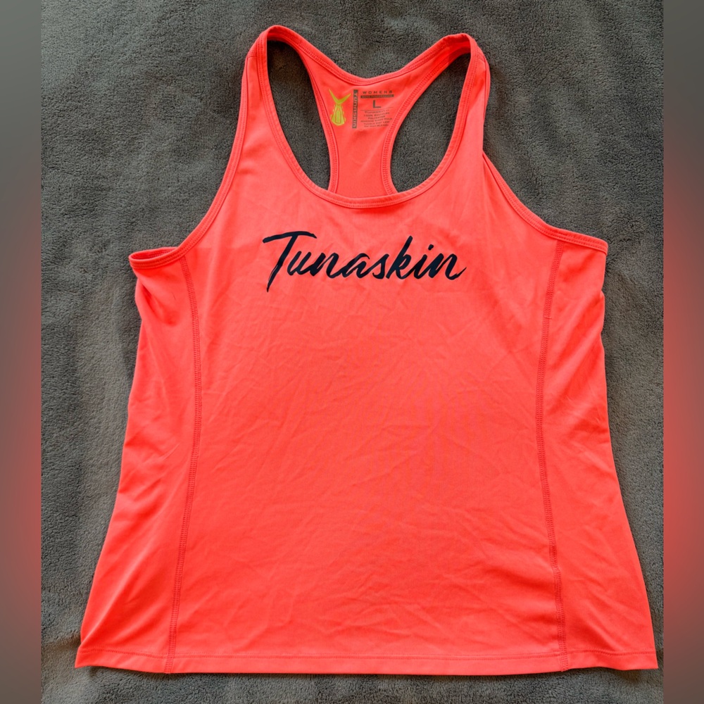 Tunaskin Racerback Tank Top in Coral